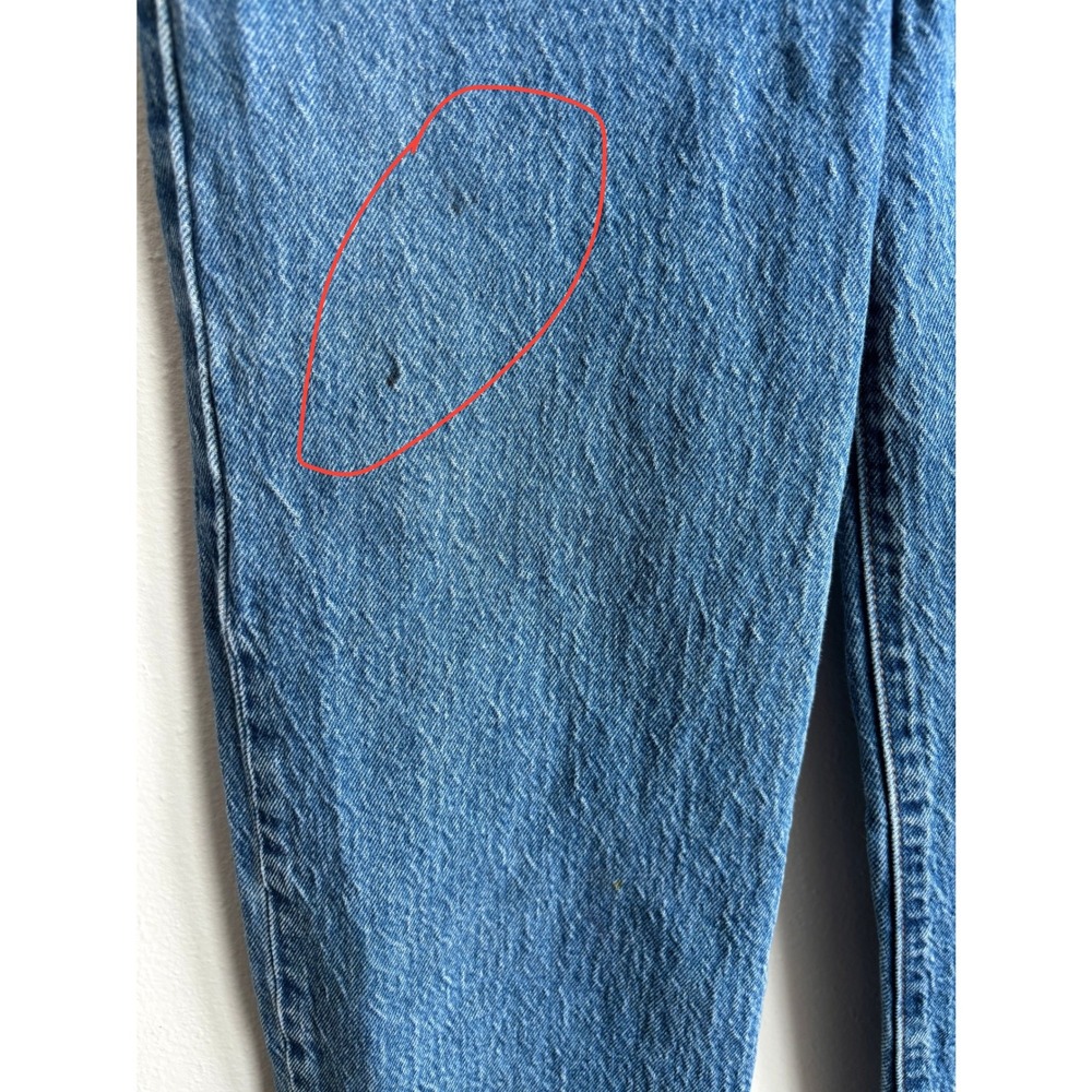 Levis Ribcage Straight Ankle Jean Women Medium Wash Blue High Rise (fits 25x27) - Picture 7 of 12
